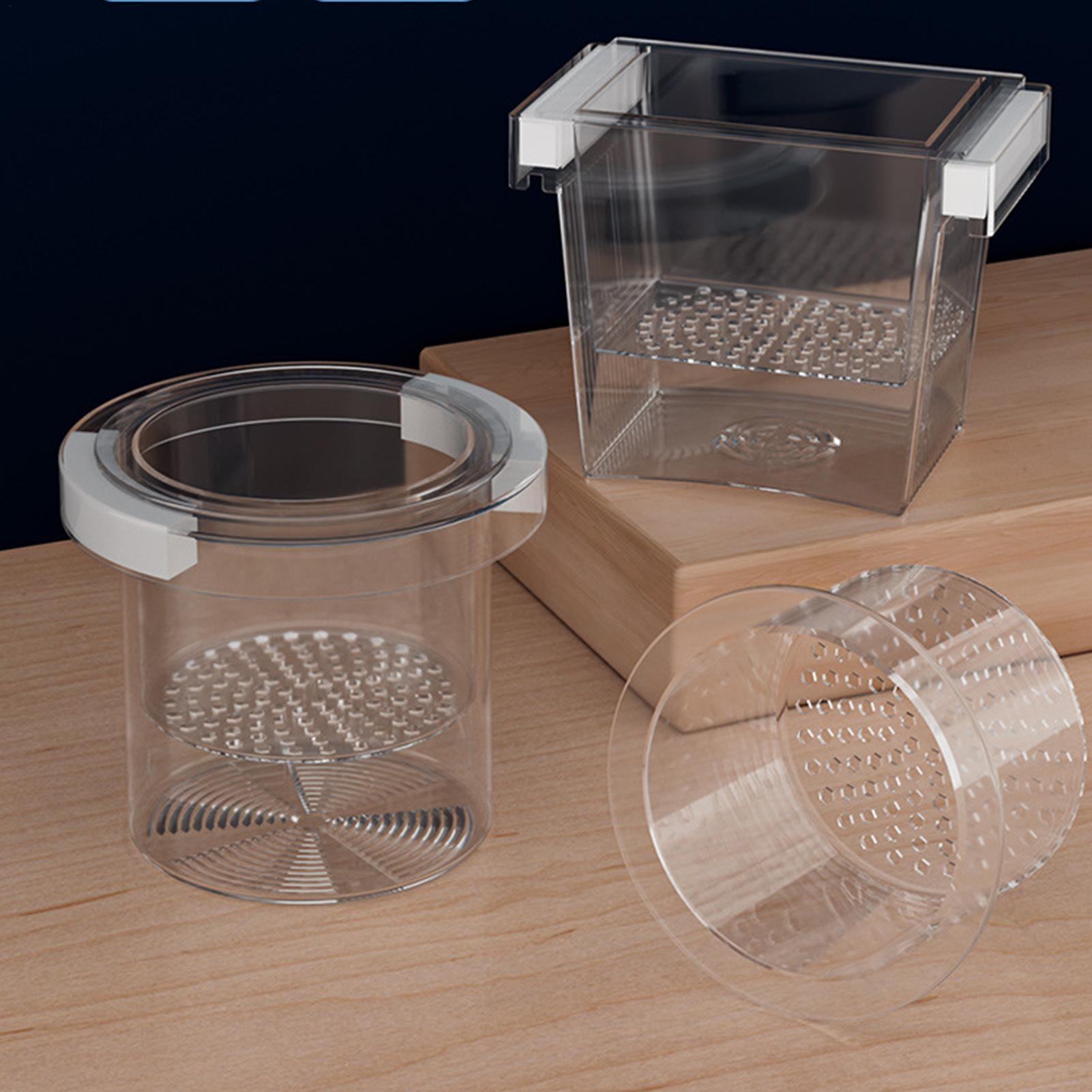 Aquarium Fish Betta - フローティングフィッシュブリーディングアイソレーションボックス アクアリウムブリーダーフィーダー プラスチック製フィッシュタンク 孵卵器 アクアリウム孵化場アクセサリー