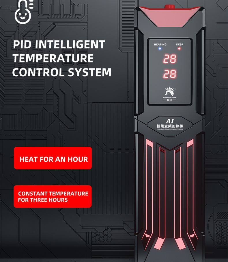 Fish Tank Heater - 多機能アルミフィッシュヒーター,110v,220v,ハイパワー,自動サーモスタット,EU ukプラグ