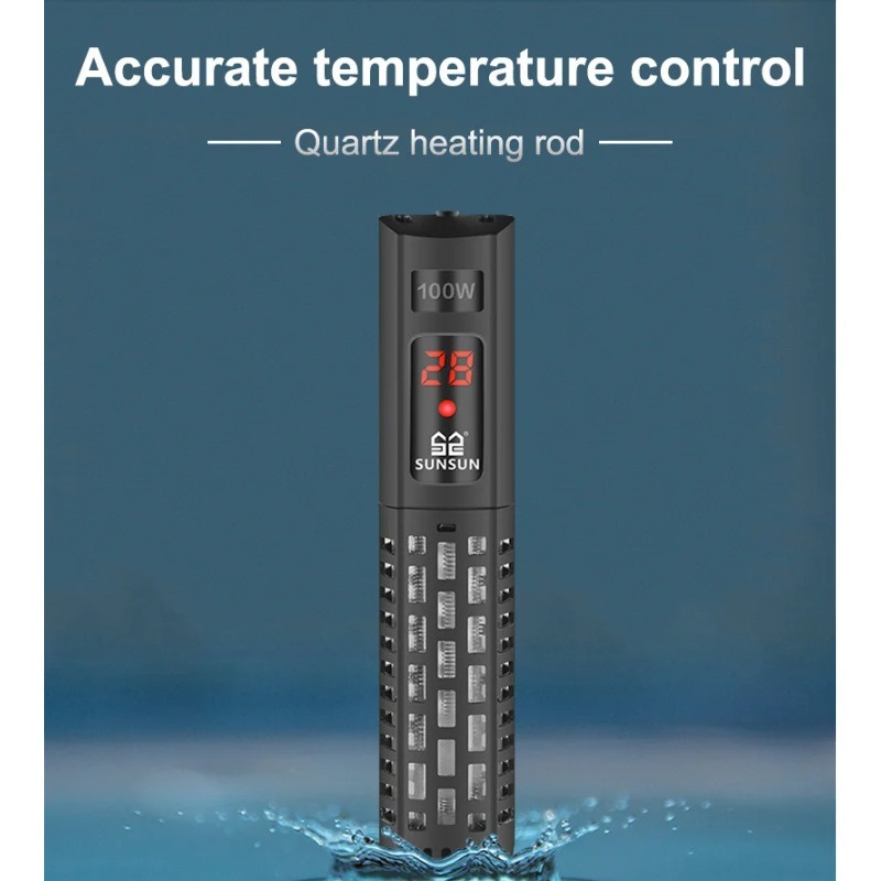 Fish Tank Heater - 水槽用水中ヒーター LCDディスプレイ付き デジタル調整式 水温調節棒 定温制御 温水器