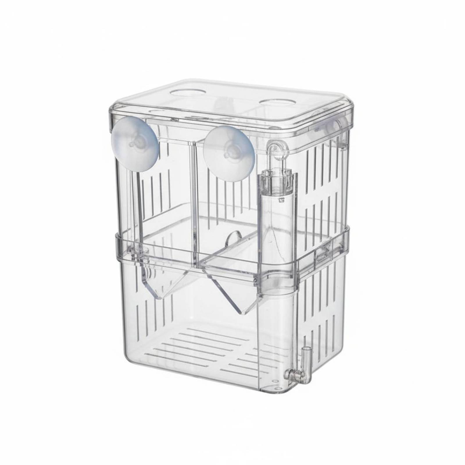 Aquarium Fish Tank - 二層水槽飼育タンク稚魚隔離分離器透明孵化箱水槽用品用