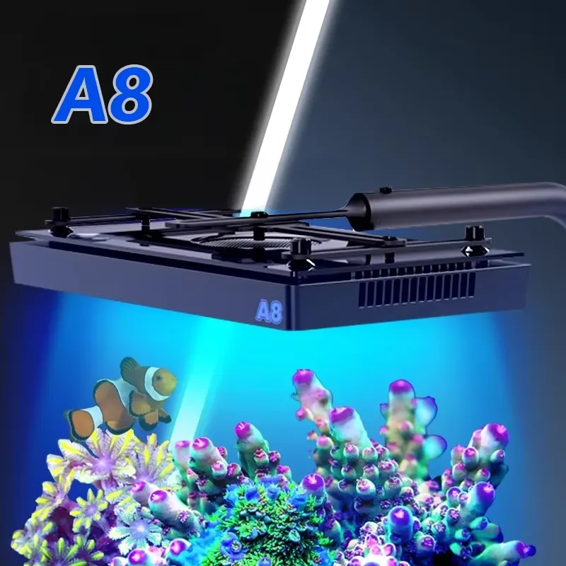 Aquarium Light - A8SE II Max Blue 240W WiFiアプリ制御可能