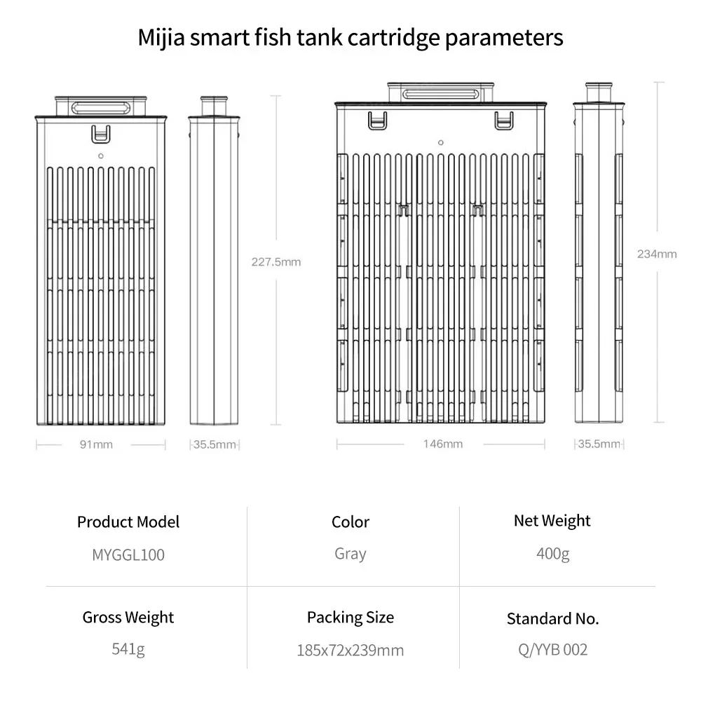 Mijia水槽フィルターカートリッジセット 水槽物理・生化学 - Xiaomi Aquarium Fish Tank のレビューと価格