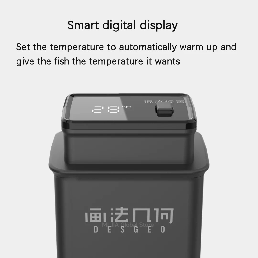 MIJIA DESGEO 50W スマート水槽用ヒーター - - Xiaomi Aquarium Fish Tank のレビューと価格