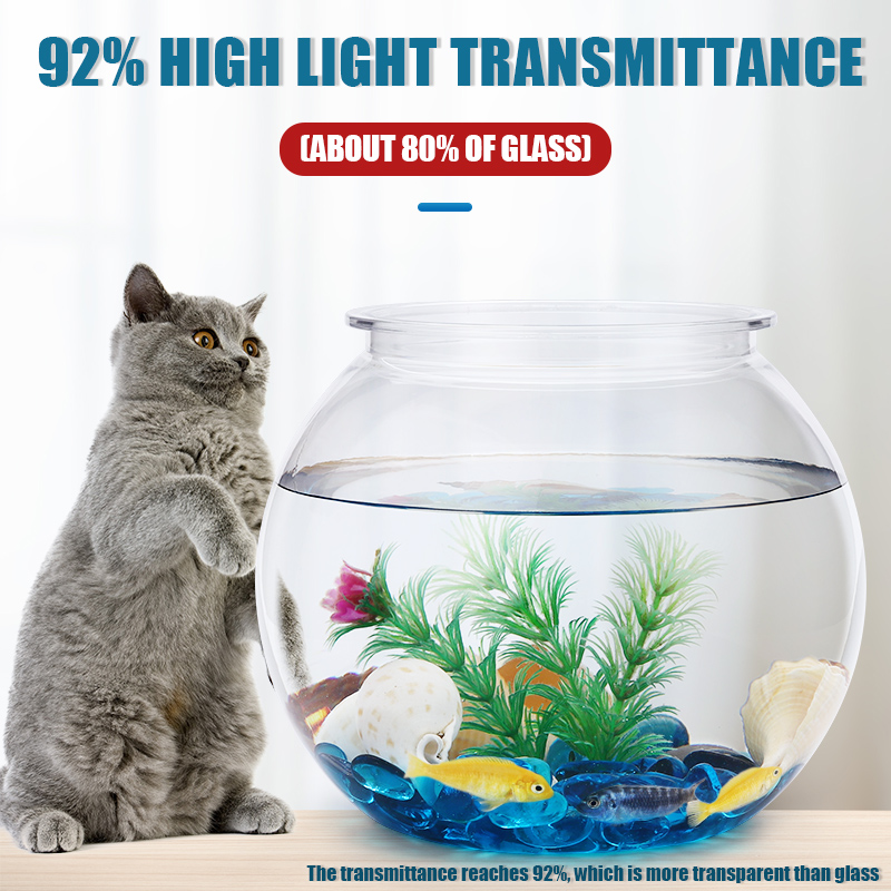 金魚鉢 プラスチック L M S サイズ デスクトップ水族館 - Aquarium Fish Betta のレビューと価格