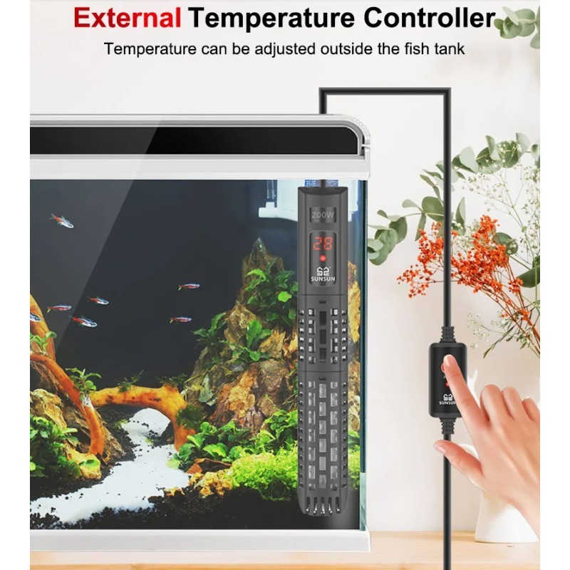 水槽用水中ヒーター LCDディスプレイ付き デジタル調整式  - Fish Tank Heater のレビューと価格