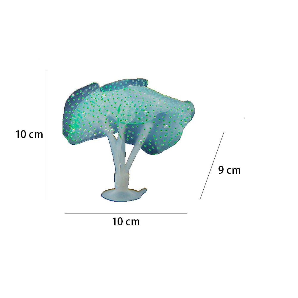1 個発光アネモネ人工植物水族館の装飾プラスチック水中雑草草 - Fish Aquarium Home のレビューと価格