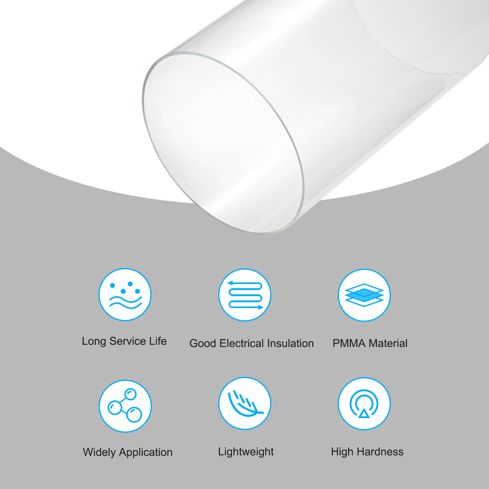 350mm透明アクリル水槽パイプ外径55-220mmクリア硬 - Aquarium Light のレビューと価格