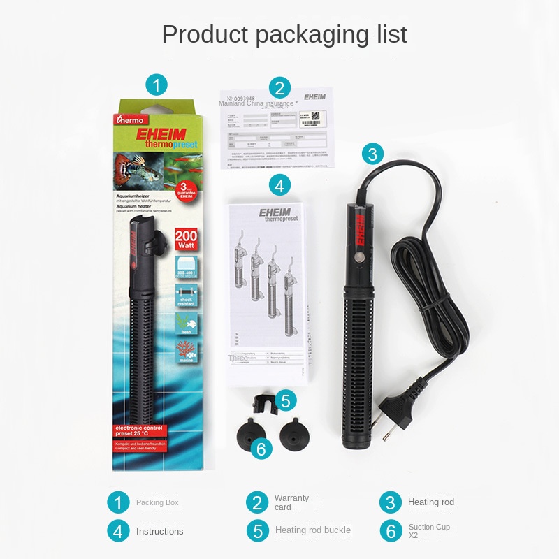 Ehaim-自動温度制御加熱ロッド、一定温度、水槽、水草タン - Fish Tank Heater のレビューと価格