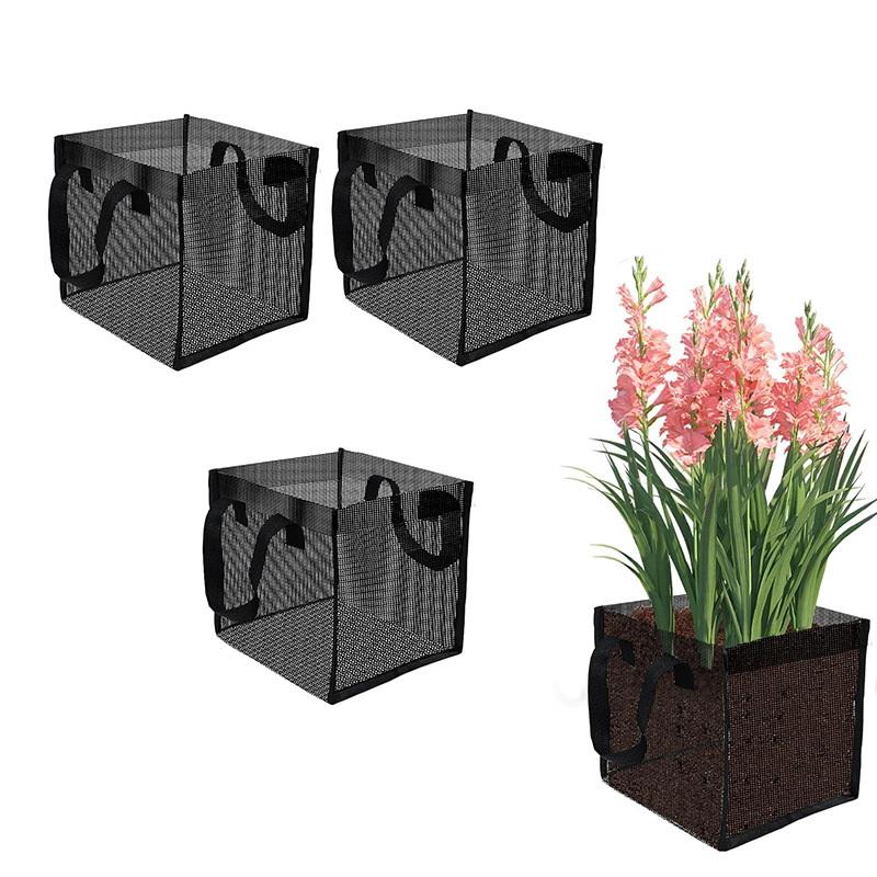 4 個ブラックメッシュ池植栽バスケット正方形ラウンド PVC - Aquarium Plants のレビューと価格