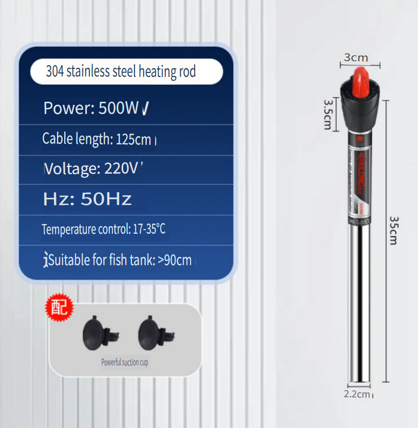 西龍ステンレス鋼水槽ヒーター水中魚タンク25w 50w 10 - Fish Tank Heater のレビューと価格