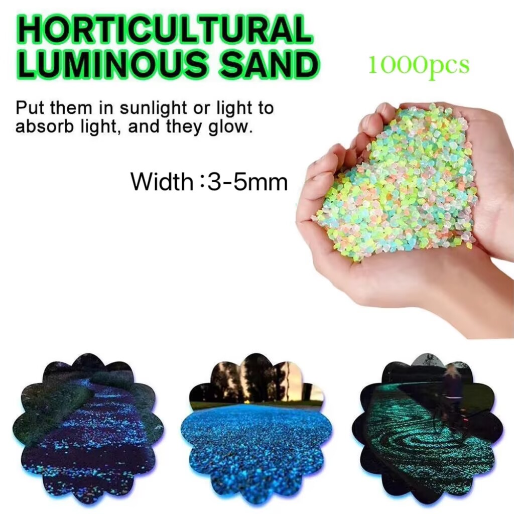2000個入り 3-5mm 光る砂 暗闇で光る小石 家庭の庭 - Fish Aquarium Home のレビューと価格