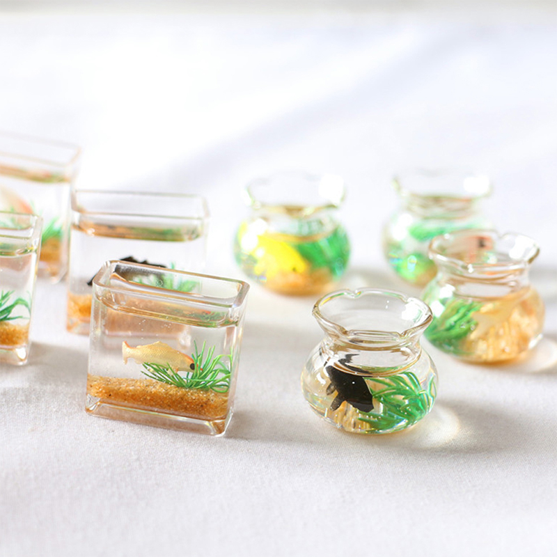 家の装飾、ドールハウス、装飾用おもちゃ、ドール水槽、ドールハ - Fish Aquarium Home のレビューと価格