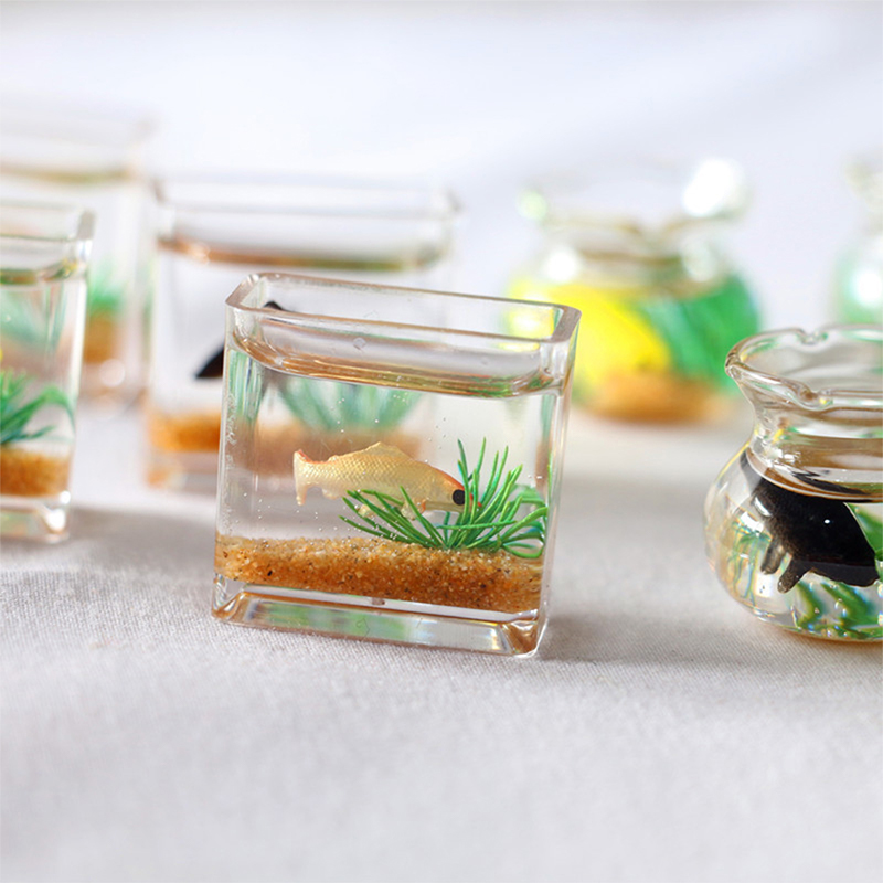 家の装飾、ドールハウス、装飾用おもちゃ、ドール水槽、ドールハ - Fish Aquarium Home のレビューと価格